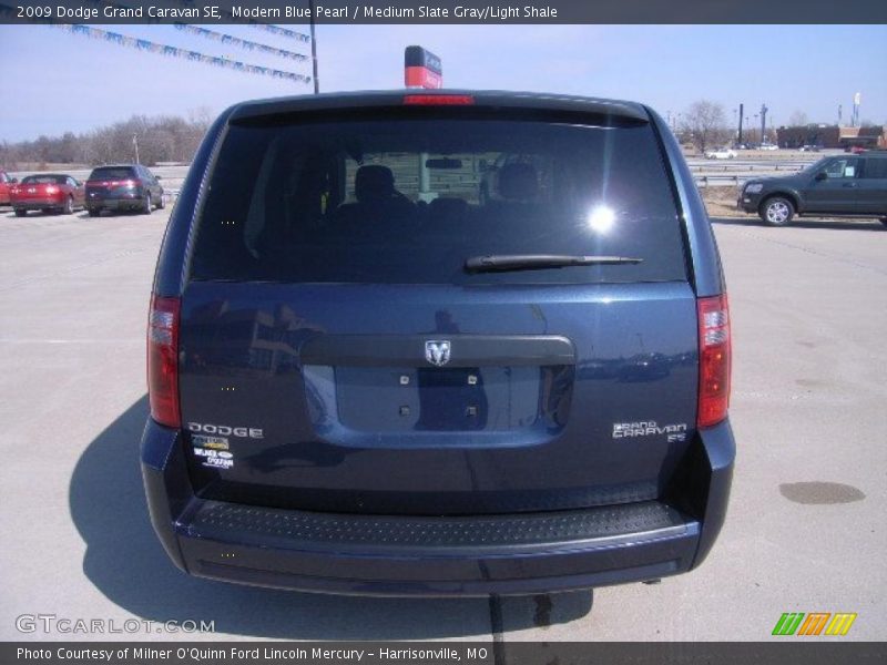 Modern Blue Pearl / Medium Slate Gray/Light Shale 2009 Dodge Grand Caravan SE