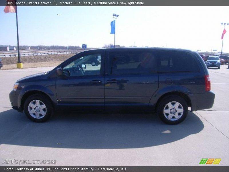 Modern Blue Pearl / Medium Slate Gray/Light Shale 2009 Dodge Grand Caravan SE