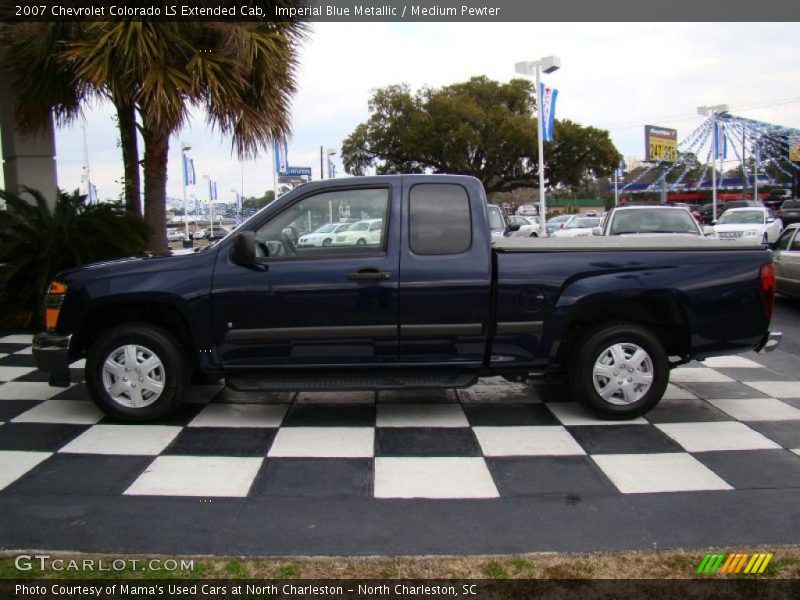 Imperial Blue Metallic / Medium Pewter 2007 Chevrolet Colorado LS Extended Cab