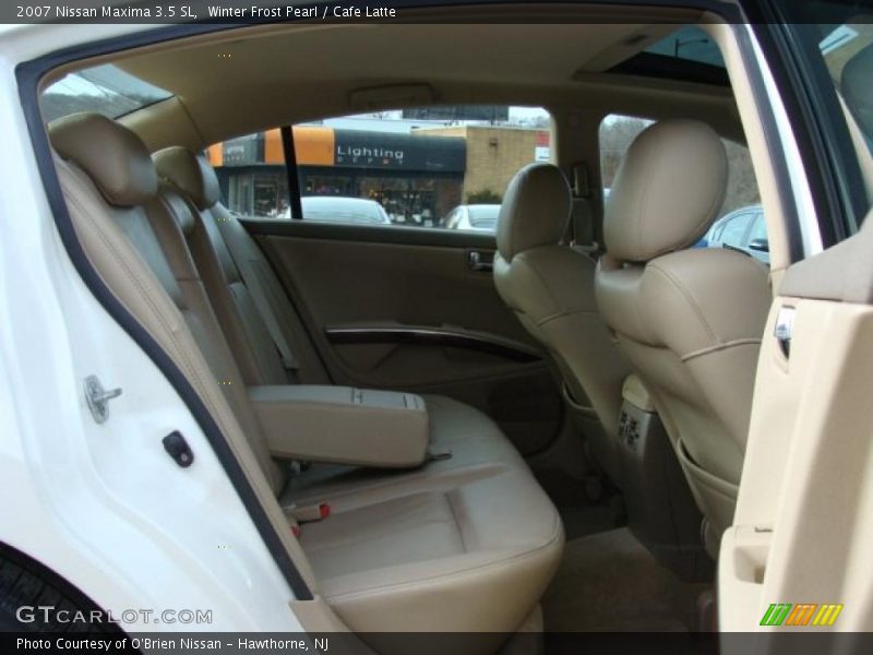 Winter Frost Pearl / Cafe Latte 2007 Nissan Maxima 3.5 SL