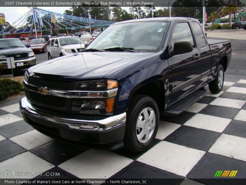 Imperial Blue Metallic / Medium Pewter 2007 Chevrolet Colorado LS Extended Cab