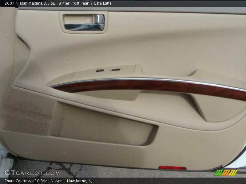 Winter Frost Pearl / Cafe Latte 2007 Nissan Maxima 3.5 SL