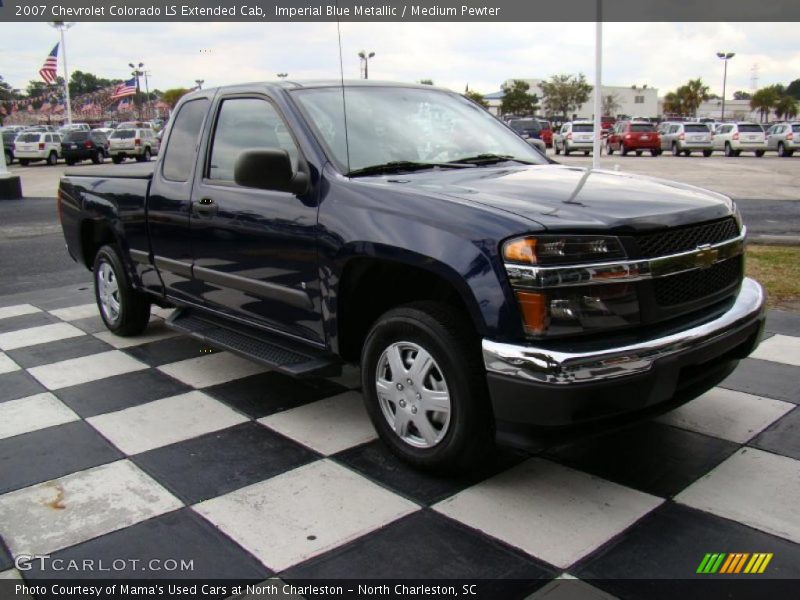 Imperial Blue Metallic / Medium Pewter 2007 Chevrolet Colorado LS Extended Cab