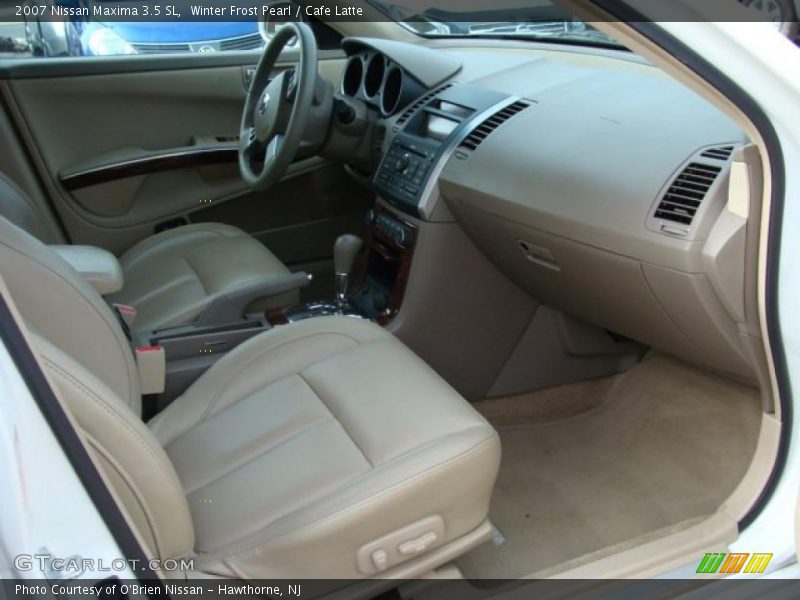Winter Frost Pearl / Cafe Latte 2007 Nissan Maxima 3.5 SL