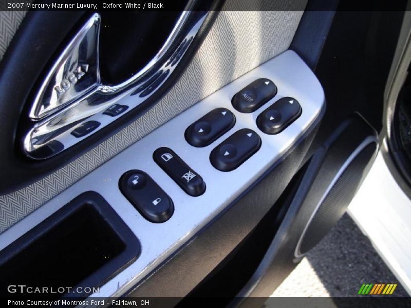 Oxford White / Black 2007 Mercury Mariner Luxury