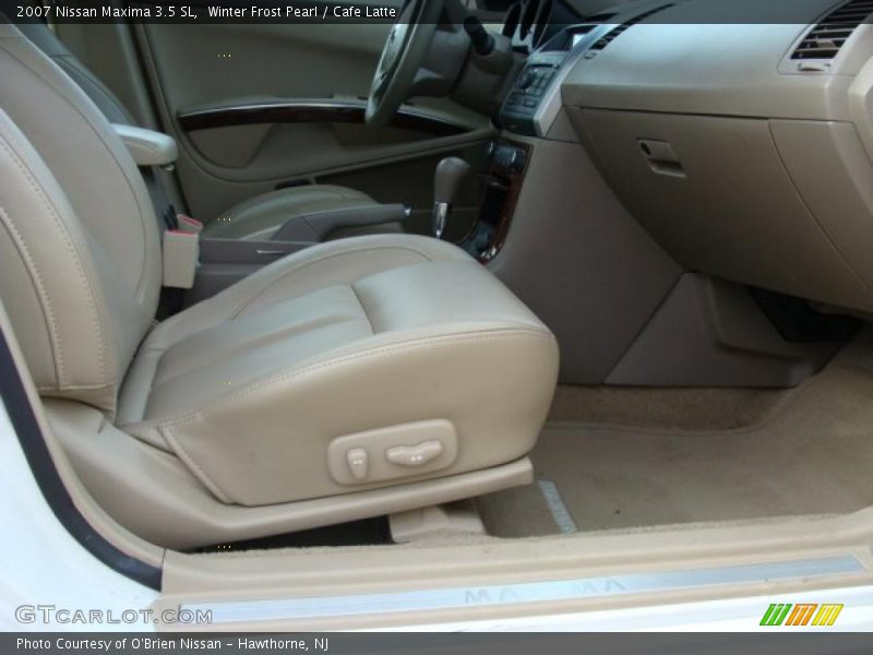Winter Frost Pearl / Cafe Latte 2007 Nissan Maxima 3.5 SL