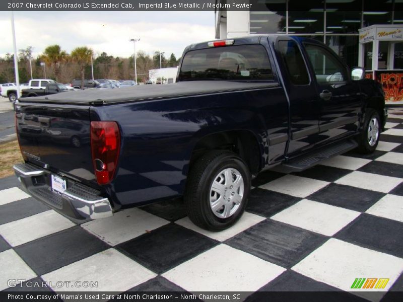 Imperial Blue Metallic / Medium Pewter 2007 Chevrolet Colorado LS Extended Cab