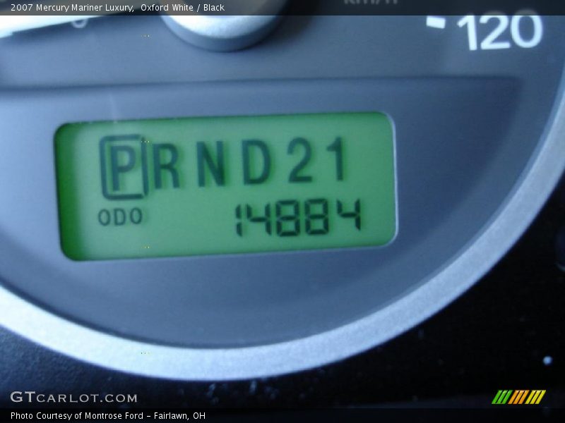 Oxford White / Black 2007 Mercury Mariner Luxury