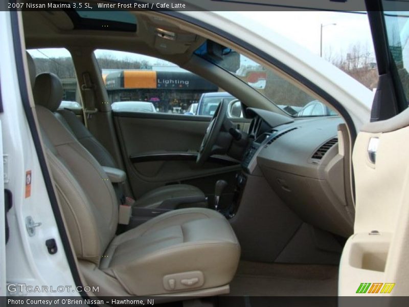 Winter Frost Pearl / Cafe Latte 2007 Nissan Maxima 3.5 SL