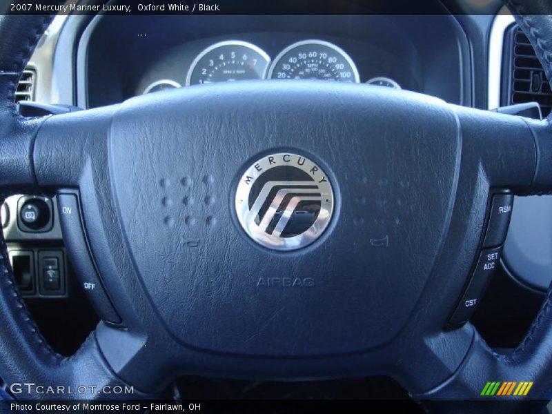 Oxford White / Black 2007 Mercury Mariner Luxury