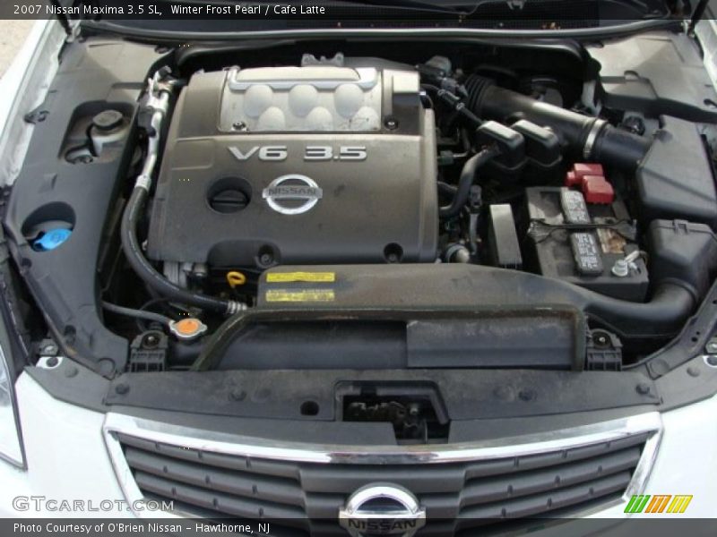 Winter Frost Pearl / Cafe Latte 2007 Nissan Maxima 3.5 SL