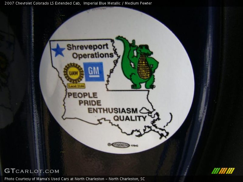 Imperial Blue Metallic / Medium Pewter 2007 Chevrolet Colorado LS Extended Cab