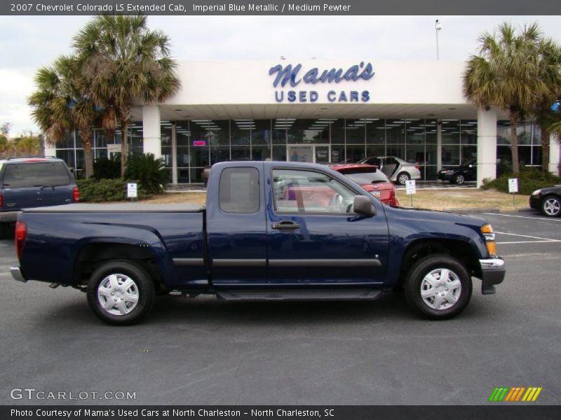 Imperial Blue Metallic / Medium Pewter 2007 Chevrolet Colorado LS Extended Cab