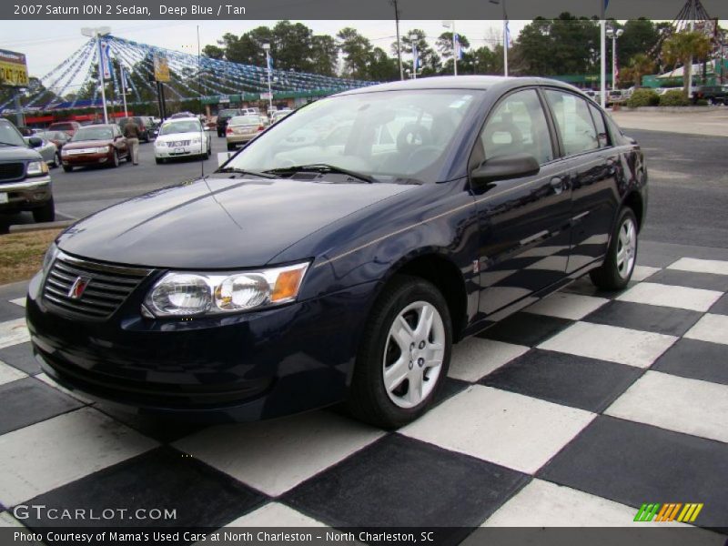 Deep Blue / Tan 2007 Saturn ION 2 Sedan