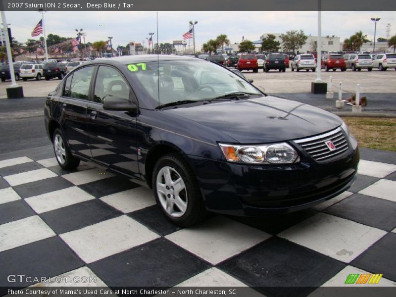 Deep Blue / Tan 2007 Saturn ION 2 Sedan