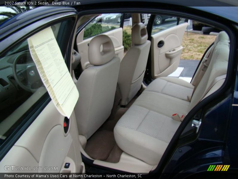 Deep Blue / Tan 2007 Saturn ION 2 Sedan