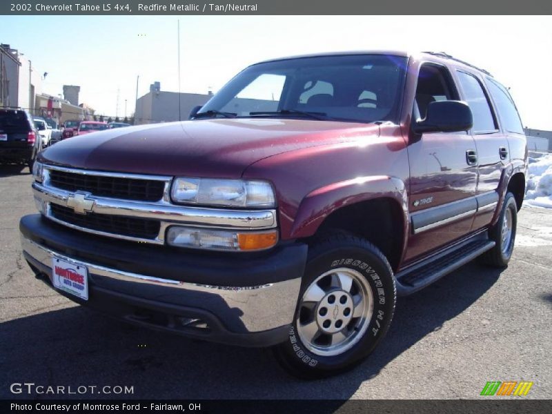 Redfire Metallic / Tan/Neutral 2002 Chevrolet Tahoe LS 4x4