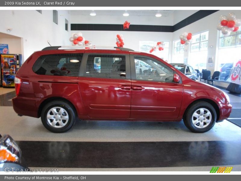 Claret Red / Gray 2009 Kia Sedona LX