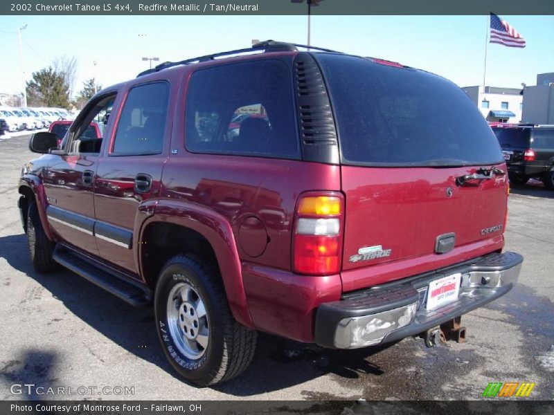 Redfire Metallic / Tan/Neutral 2002 Chevrolet Tahoe LS 4x4