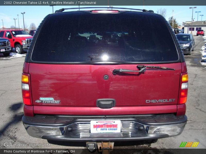 Redfire Metallic / Tan/Neutral 2002 Chevrolet Tahoe LS 4x4