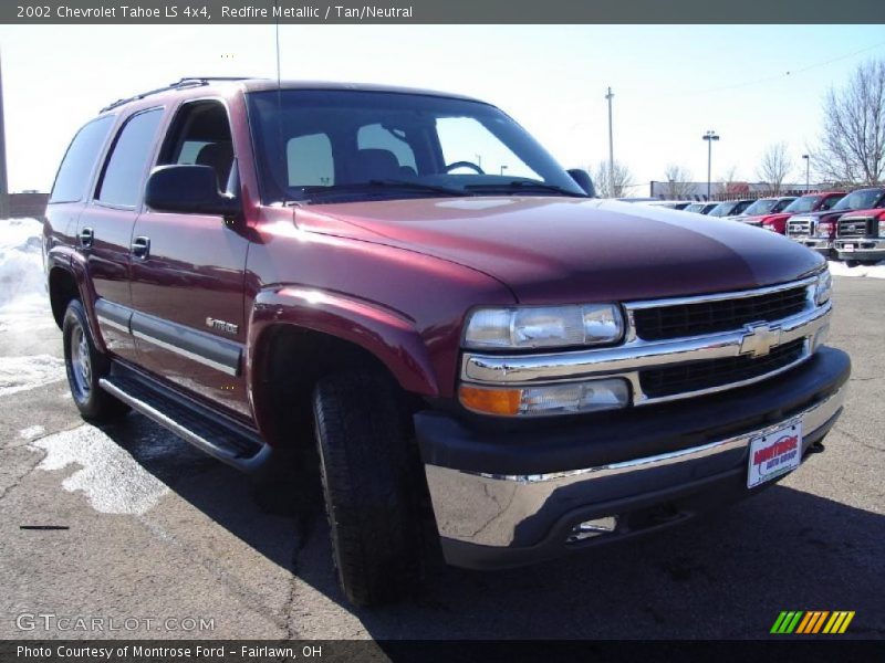 Redfire Metallic / Tan/Neutral 2002 Chevrolet Tahoe LS 4x4