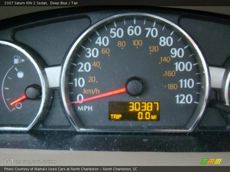 Deep Blue / Tan 2007 Saturn ION 2 Sedan