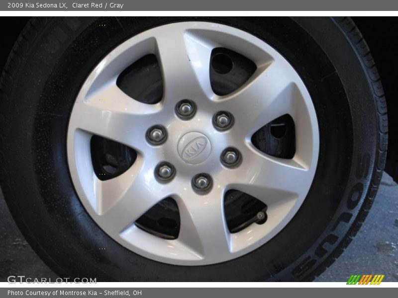 Claret Red / Gray 2009 Kia Sedona LX