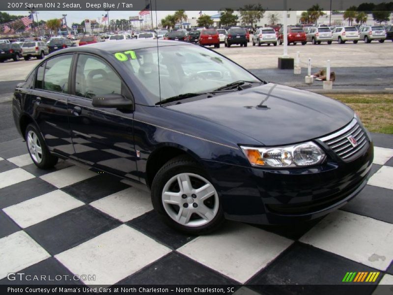 Deep Blue / Tan 2007 Saturn ION 2 Sedan