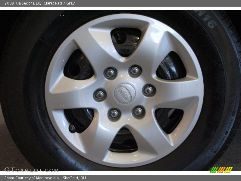 Claret Red / Gray 2009 Kia Sedona LX