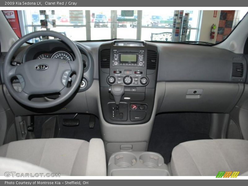 Claret Red / Gray 2009 Kia Sedona LX