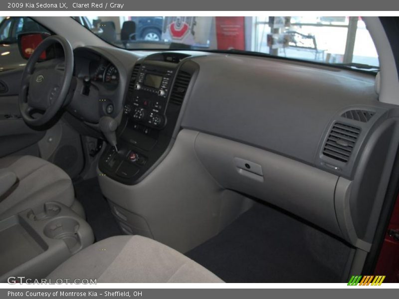 Claret Red / Gray 2009 Kia Sedona LX