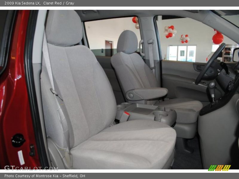 Claret Red / Gray 2009 Kia Sedona LX