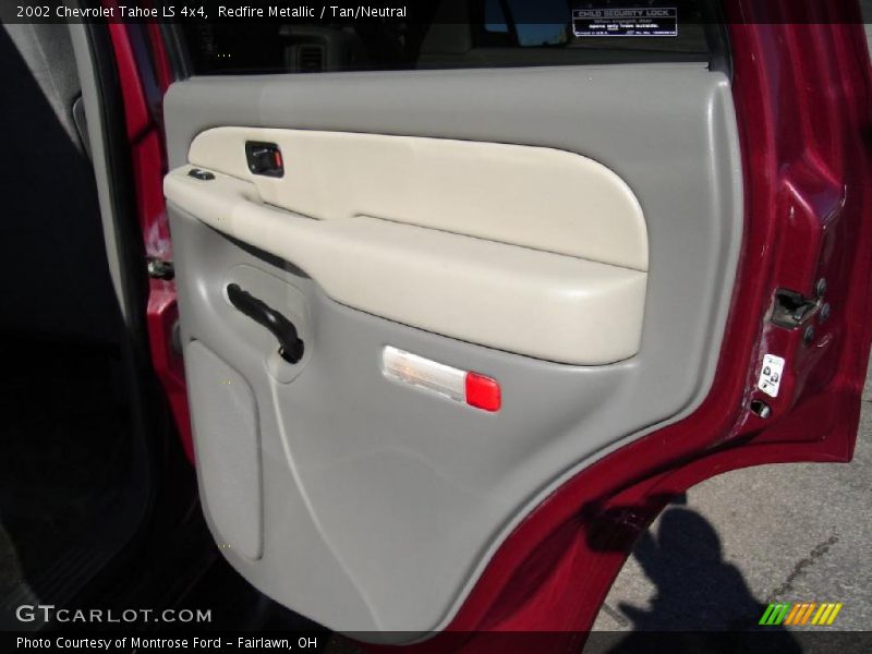 Redfire Metallic / Tan/Neutral 2002 Chevrolet Tahoe LS 4x4