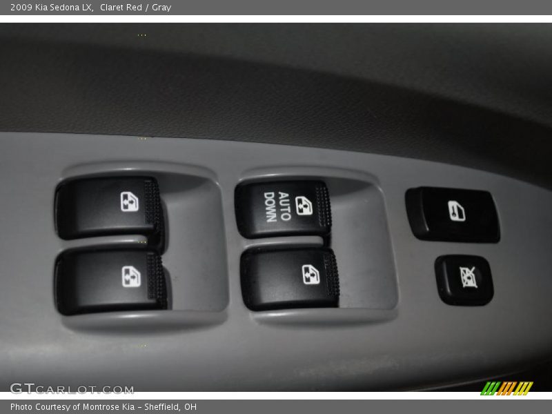 Claret Red / Gray 2009 Kia Sedona LX