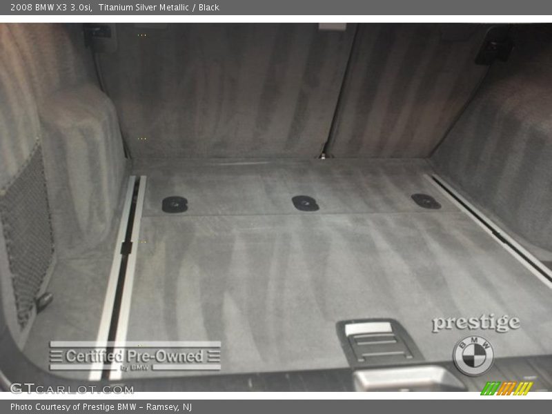 Titanium Silver Metallic / Black 2008 BMW X3 3.0si