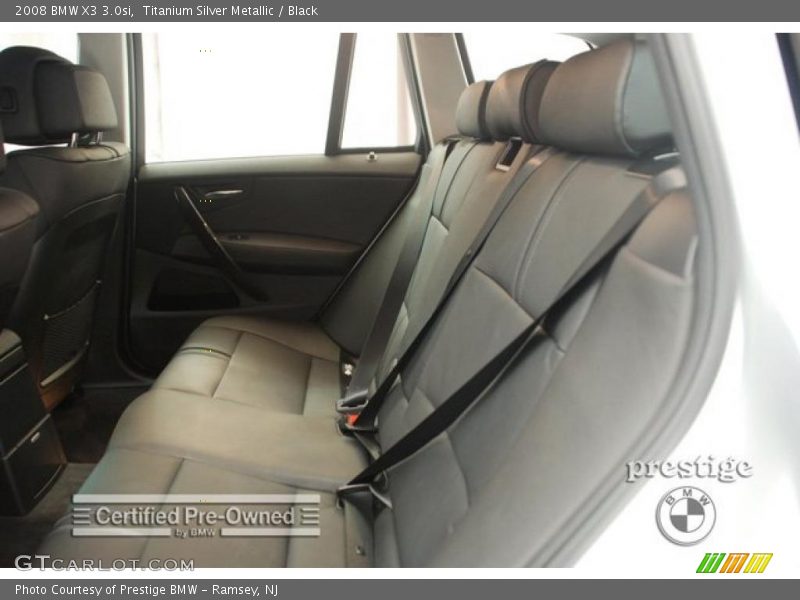 Titanium Silver Metallic / Black 2008 BMW X3 3.0si