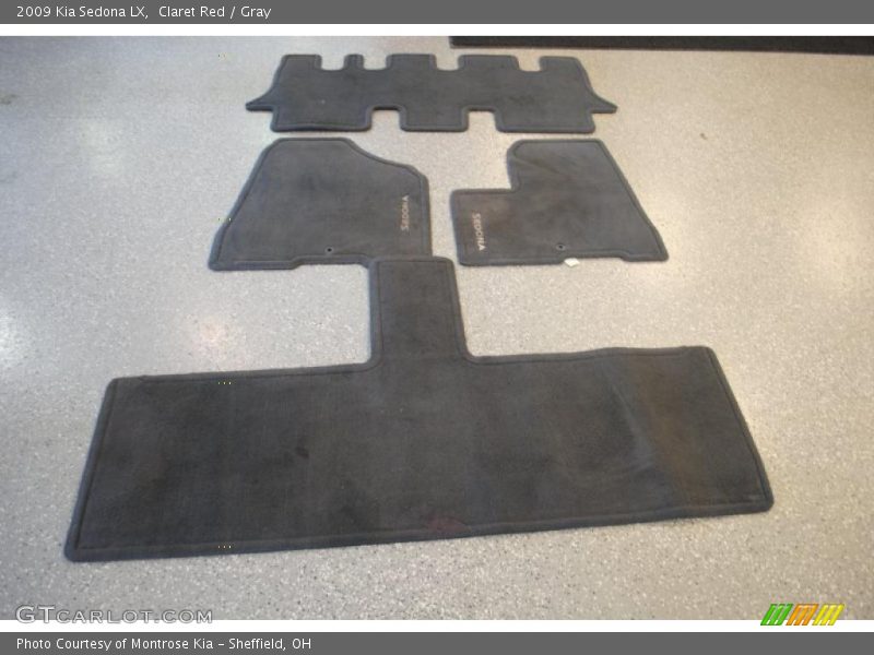 Claret Red / Gray 2009 Kia Sedona LX