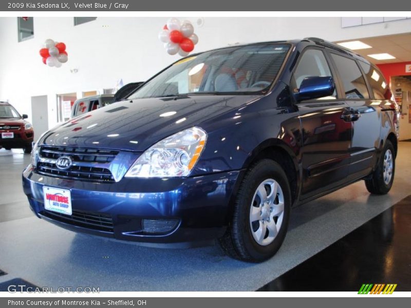 Velvet Blue / Gray 2009 Kia Sedona LX