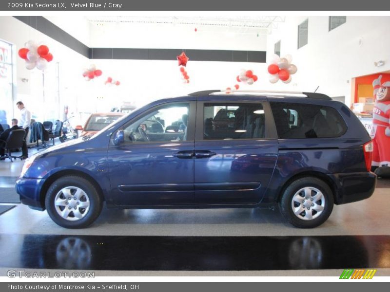Velvet Blue / Gray 2009 Kia Sedona LX