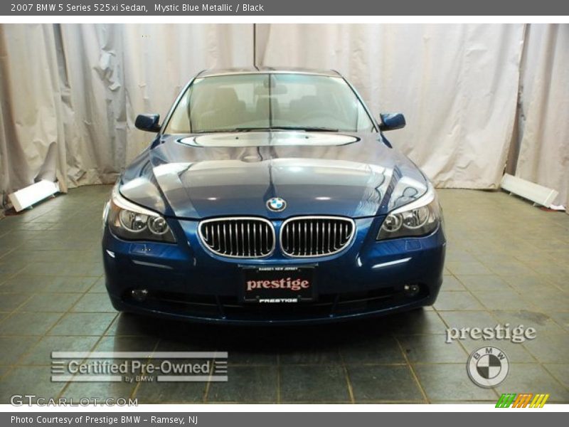 Mystic Blue Metallic / Black 2007 BMW 5 Series 525xi Sedan
