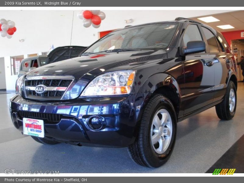 Midnight Blue / Gray 2009 Kia Sorento LX