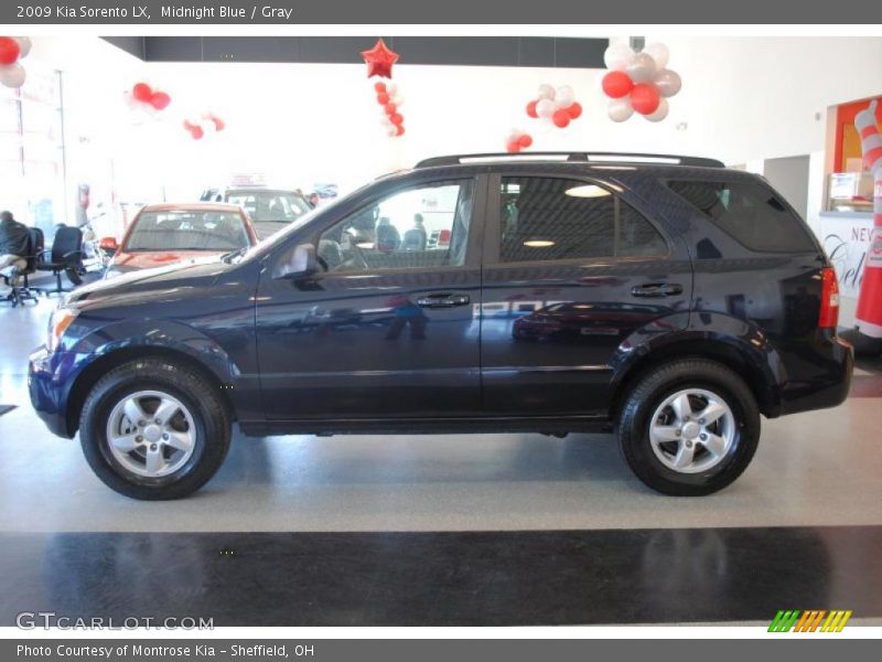 Midnight Blue / Gray 2009 Kia Sorento LX