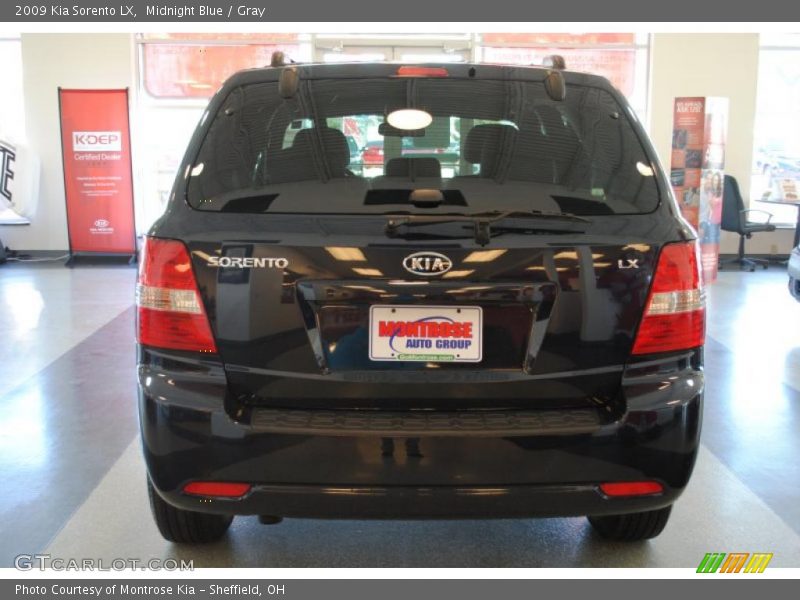 Midnight Blue / Gray 2009 Kia Sorento LX
