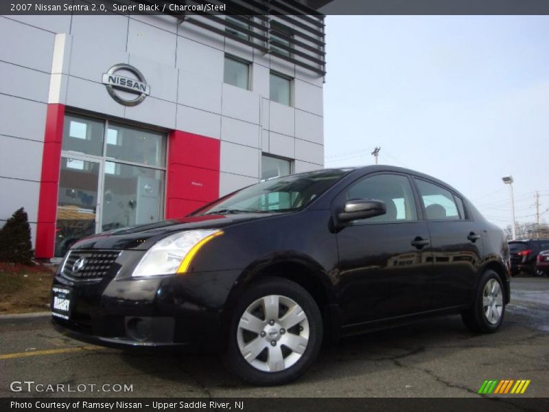 Super Black / Charcoal/Steel 2007 Nissan Sentra 2.0