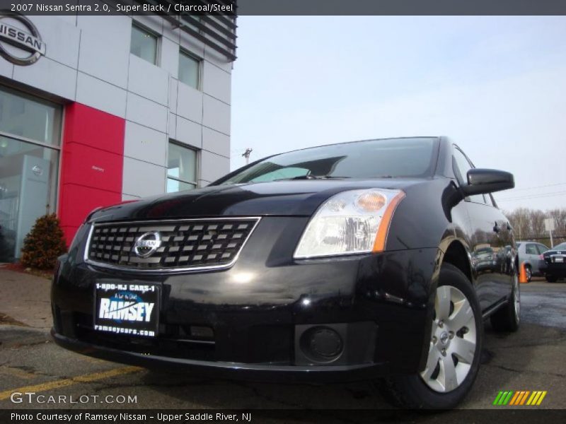 Super Black / Charcoal/Steel 2007 Nissan Sentra 2.0