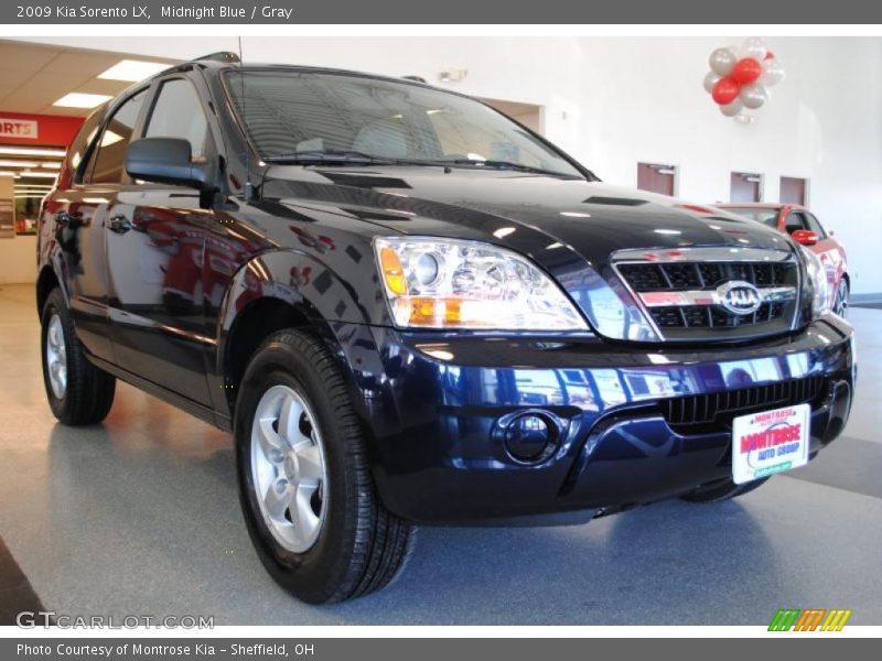 Midnight Blue / Gray 2009 Kia Sorento LX