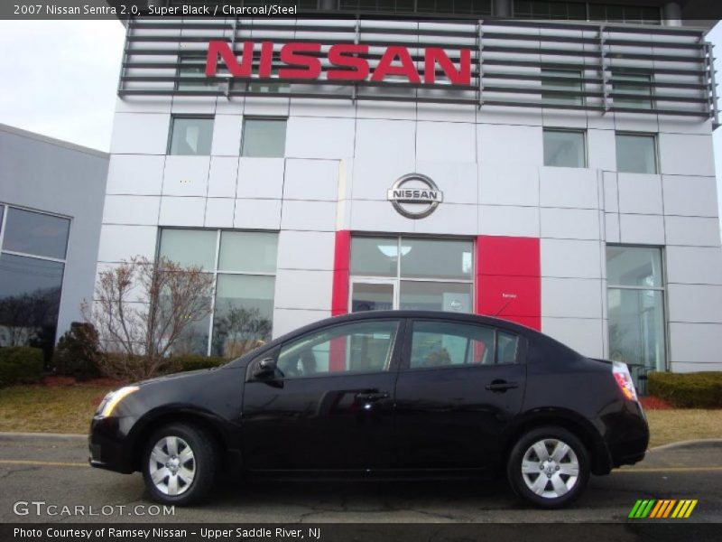 Super Black / Charcoal/Steel 2007 Nissan Sentra 2.0
