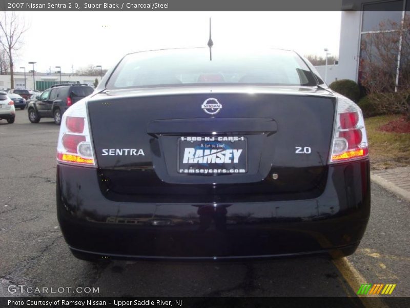 Super Black / Charcoal/Steel 2007 Nissan Sentra 2.0