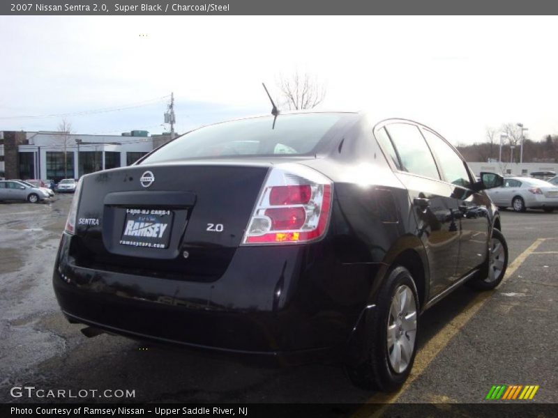 Super Black / Charcoal/Steel 2007 Nissan Sentra 2.0