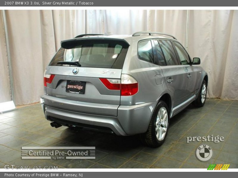 Silver Grey Metallic / Tobacco 2007 BMW X3 3.0si